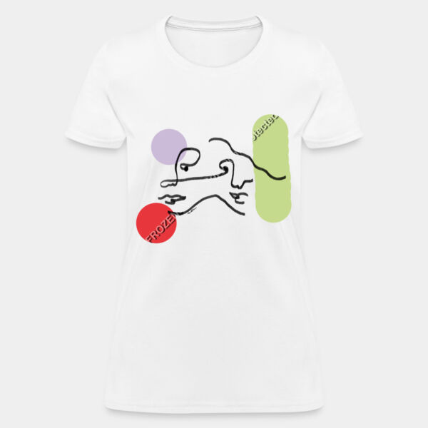 Caras - Playera Mujer - Lineas Miniatura