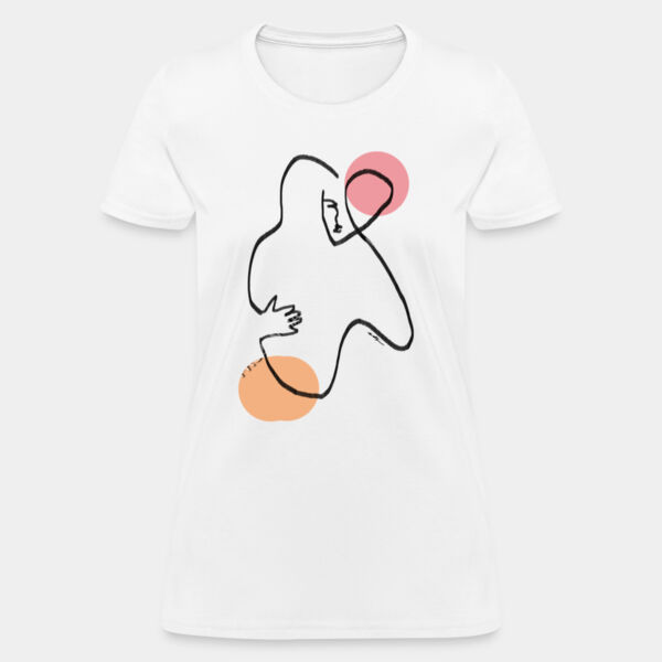 Abrazo - Playera Mujer - Lineas Miniatura