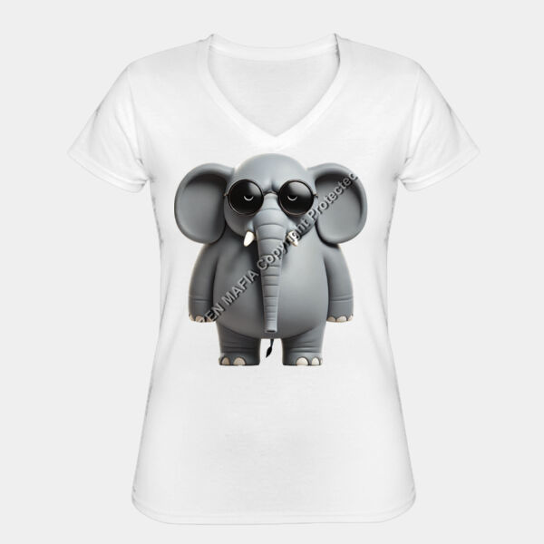 Elefante - Playera Mujer - Animal Club Miniatura