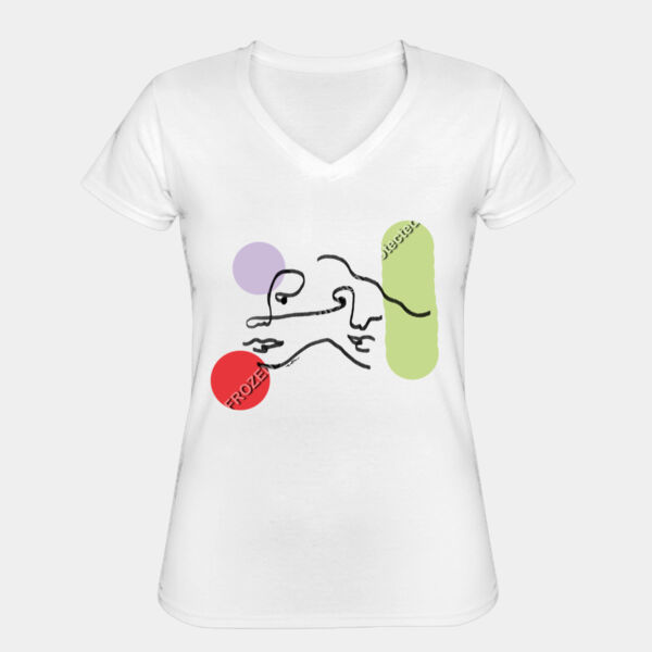 Caras - Playera Mujer - Lineas Miniatura